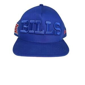 Buffalo Bills Blue Embroidered Mesh New Era 9Fifty A-Frame Snapback Size M/L 13'
